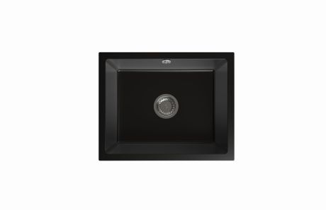 Przejdź do produktu Zlewozmywak granitowy jednokomorowy 56x46 cm podwieszany Darfor DG020/P czarny