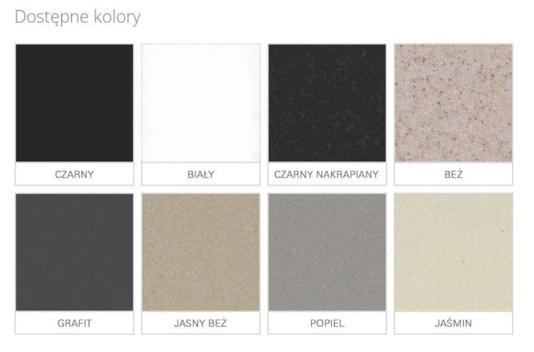 kolorystyka zlewozmywaki