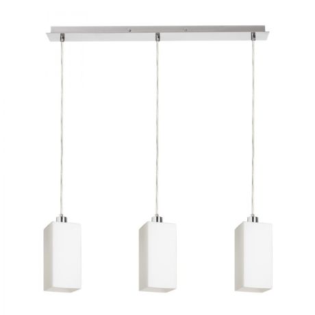 Przejdź do produktu LIZ III 60 wisząca  szkło opalowe/nikiel mat 230V LED E27 3x15W
