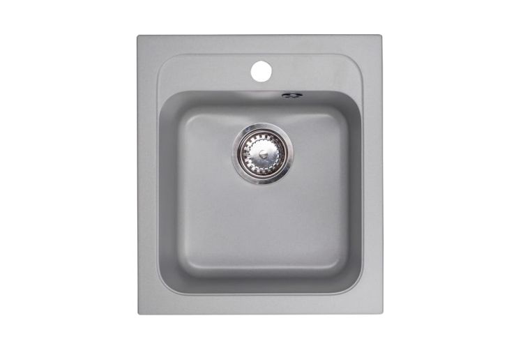 Zlewozmywak granitowy 1-komorowy 41x47 cm Darfor DG011 popiel