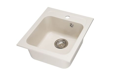 Przejdź do produktu Zlewozmywak granitowy 1-komorowy 41x47 cm Darfor DG011 jaśmin