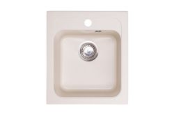 Zlewozmywak granitowy 1-komorowy 41x47 cm Darfor DG011 jaśmin