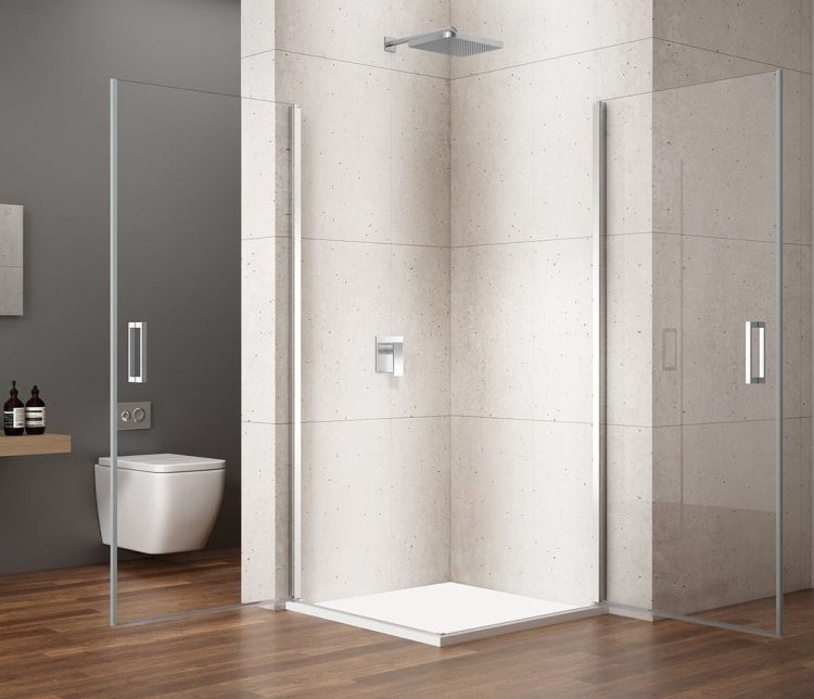 LORO kabina prysznicowa 900x900 mm, wejście z rogu