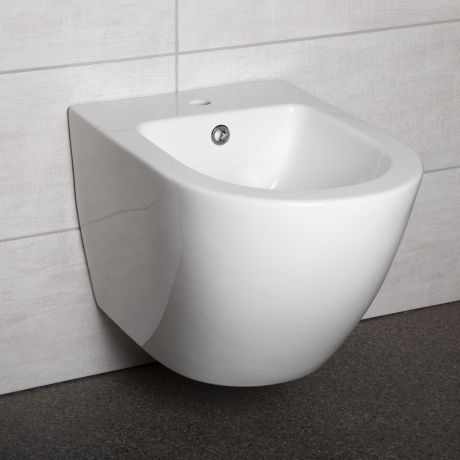 Przejdź do produktu Bidet podwieszany 36x49 cm Kerra Delos BID biały połysk