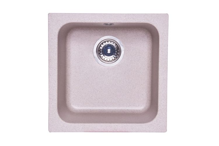 Zlewozmywak granitowy 1-komorowy 40x40 cm Darfor DG007 beż