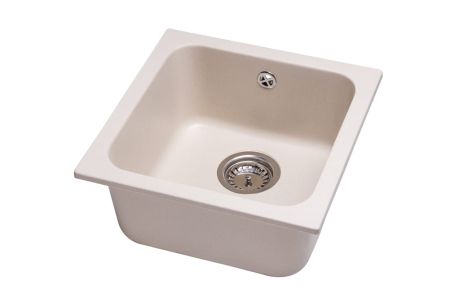 Przejdź do produktu Zlewozmywak granitowy 1-komorowy 40x40 cm Darfor DG007 jaśmin