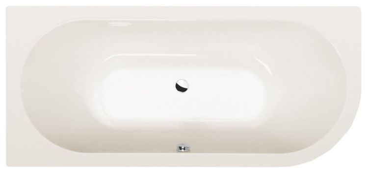 VIVA L wanna asymetryczna 175x80x47cm, ivory