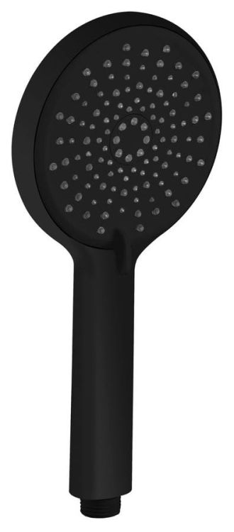 Słuchawka prysznicowa z masażem, 4 funkcje, średnica 120mm, ABS/czarny mat