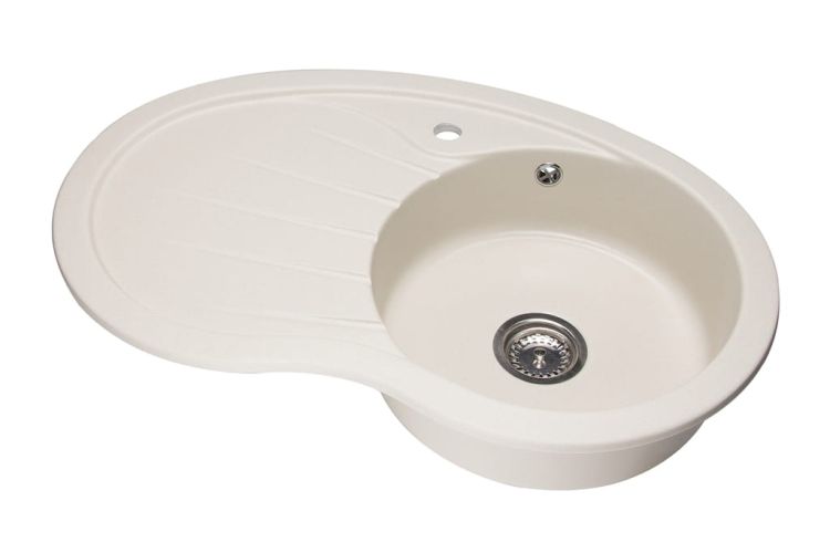 Zlewozmywak granitowy jednokomorowy 85x55 cm Darfor DG001  jaśmin