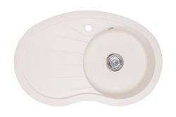 Zlewozmywak granitowy 1-komorowy 85x55 cm z ociekaczem Darfor DG001 jaśmin