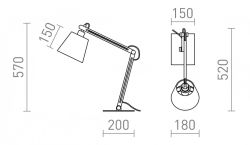 NIZZA stołowa Polycotton biała/drewno 230V LED E14 7W