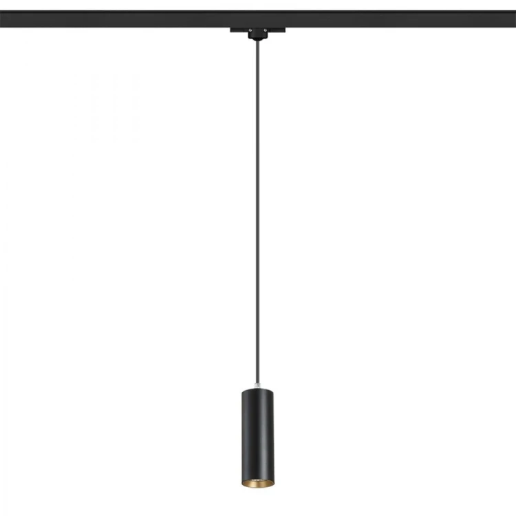 MAVRO do 3-faz. szyny wisząca czarna/złota 230V LED 12W 38° 3000K