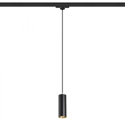 MAVRO do 3-faz. szyny wisząca czarna/złota 230V LED 12W 38° 3000K