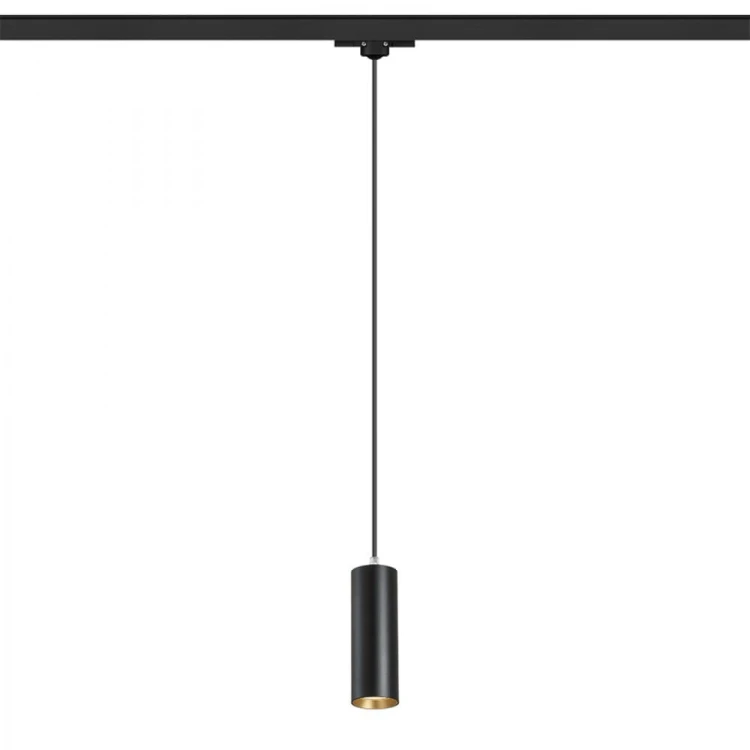 MAVRO do 3-faz. szyny wisząca czarna/złota 230V LED 12W 38° 3000K