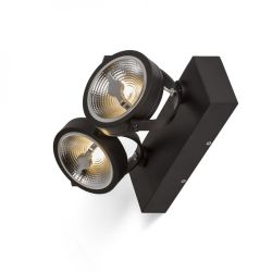KELLY LED II DIMM ścienna czarna  230V LED 2x12W 24°  3000K
