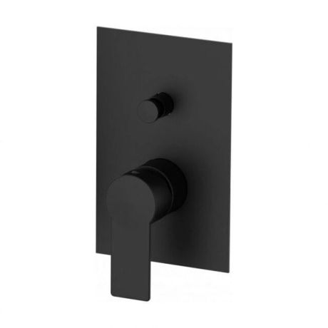 Przejdź do produktu Czarny zestaw natryskowy podtynkowy z deszczownicą kwadratową 30x30 cm, baterią 2-drożną podtynkową i słuchawką prysznicową Paffoni Tango TA015ZSC3ENO czarny mat