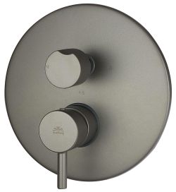 Bateria prysznicowa podtynkowa 2-drożna z przełącznikiem mechanicznym Paffoni Light LIG018MG grafitowy