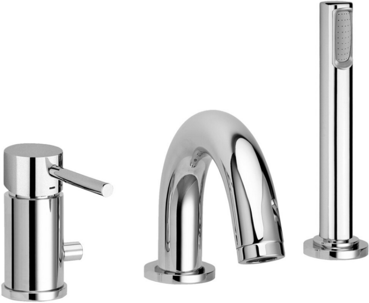 Bateria nawannowa ze słuchawką prysznicową Paffoni Light LIG040CR chrom