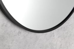 NOTION SLIM lustro w ramie, ø 40cm, czarny mat