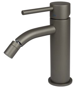 Bateria bidetowa 16 cm z korkiem klik-klak Paffoni Light LIG131KMG grafit