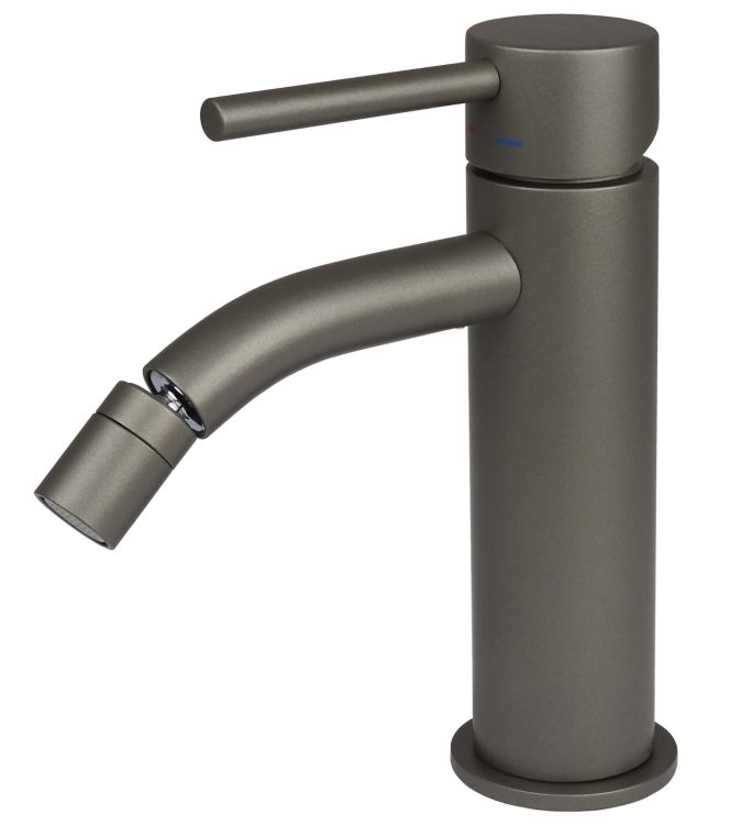 Bateria bidetowa 16 cm z korkiem klik-klak Paffoni Light LIG131KMG grafit