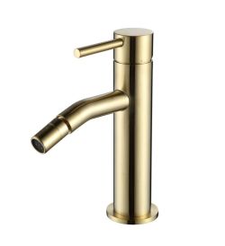 Bateria bidetowa 16 cm z korkiem klik-klak Paffoni Light LIG131KHGSP złoty szczotkowany