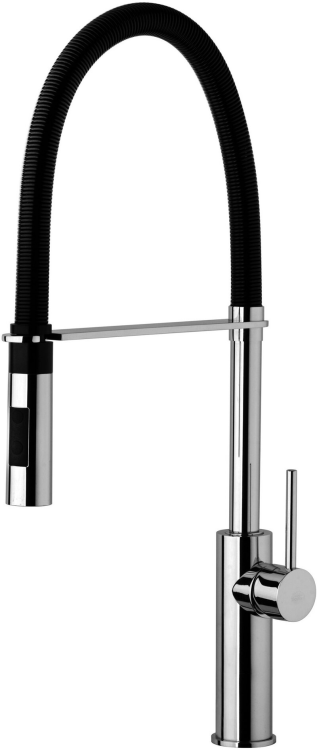 Bateria zlewozmywakowa 53 cm z obrotową wylewką Paffoni Light LIG179CRNO chrom