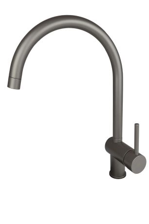 Przejdź do produktu Bateria zlewozmywakowa 37 cm z obrotową wylewką Paffoni Light LIG280MG grafit