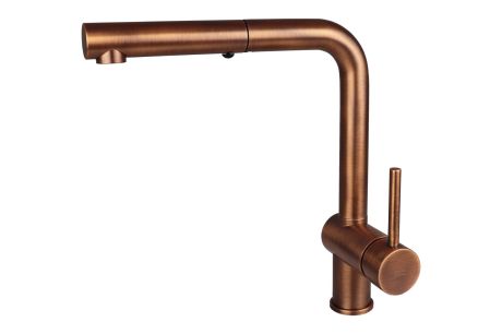 Przejdź do produktu Bateria zlewozmywakowa 29 cm z obrotową wylewką Paffoni Light LIG285RMSP miedź szczotkowana