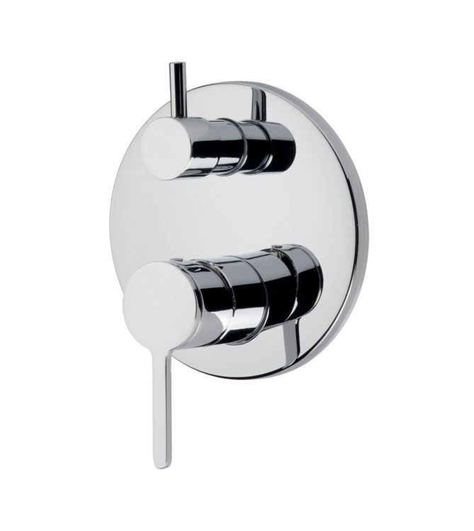 Bateria prysznicowa podtynkowa 3-drożna Emmevi Filo 850029CR chrom połysk