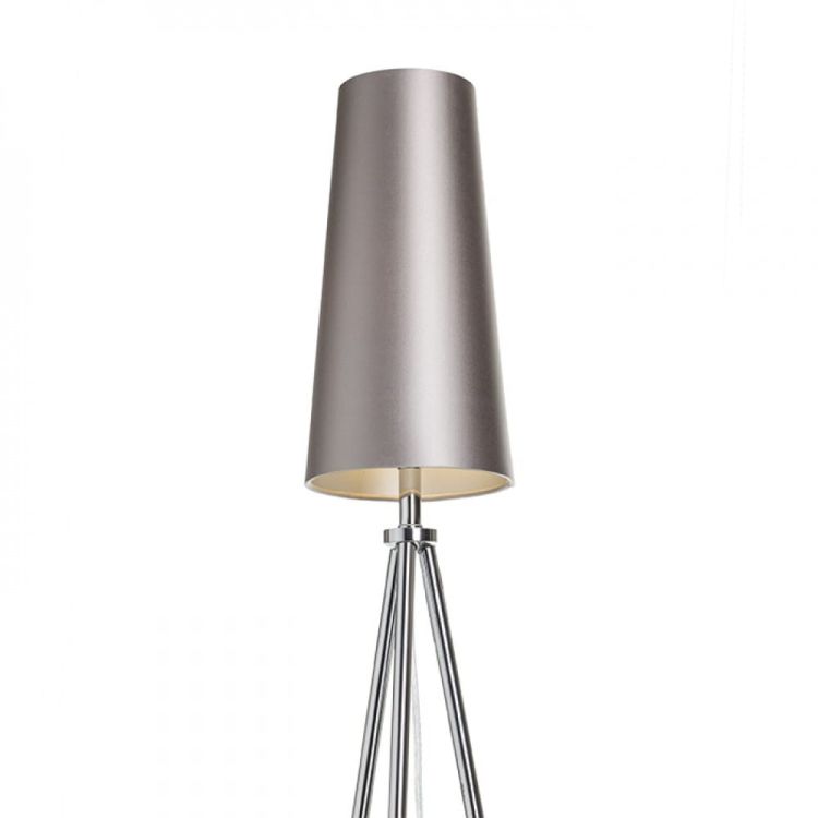 CONNY 15/30 abażur stołowy  Monaco gołębio szara/srebrene PVC  max. 23W
