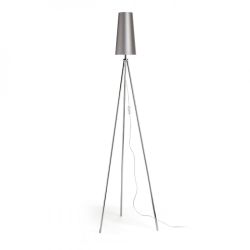 CONNY 15/30 abażur stołowy  Monaco gołębio szara/srebrene PVC  max. 23W