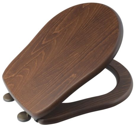 Przejdź do produktu RETRO deska WC Soft Close, poliester, orzech/brąz