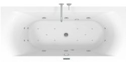 Wanna hydromasażowa 170x75 cm z hydro i aero dyszami Riho Lima B051004005 biały