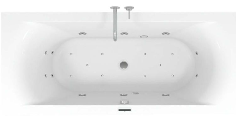 Wanna hydromasażowa 170x75 cm z hydro i aero dyszami Riho Lima B051004005 biały