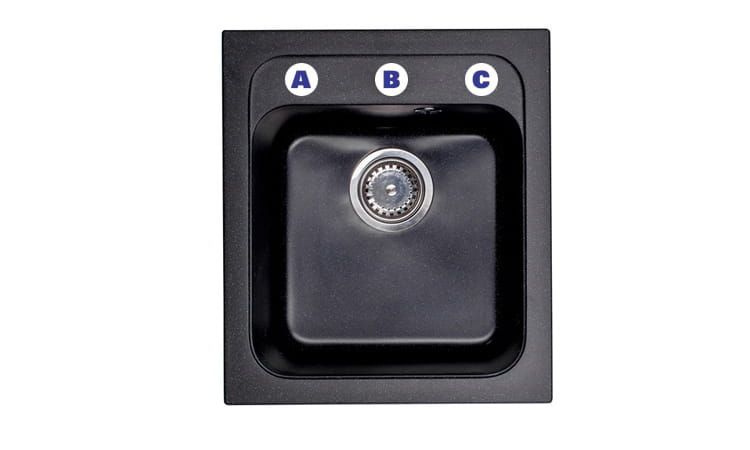 Rozmieszczenie otworów DG011