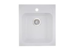 Zlewozmywak granitowy jednokomorowy 41x47 cm Darfor DG011 DG011 biały