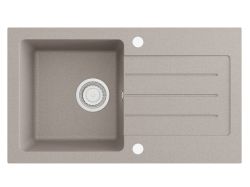 Zlew kuchenny 76,5x45,5 cm granitowy jedna komora Darfor DG015 beż