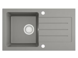 Zlew kuchenny 76,5x45,5 cm granitowy jedna komora Darfor DG015 popiel