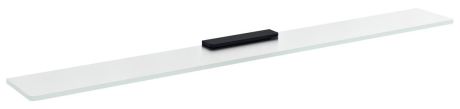 Przejdź do produktu Półka szklana 800mm, czarna/szkło mleczne