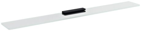 Przejdź do produktu Półka szklana 900mm, czarna/szkło czyste