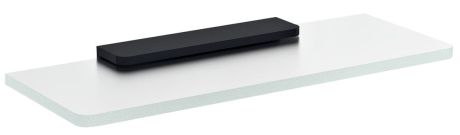 Przejdź do produktu Półka szklana 300mm, czarna/szkło mleczne
