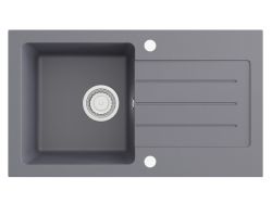 Zlewozmywak granitowy jednokomorowy 76,5x45,5 cm Darfor DG015 grafit