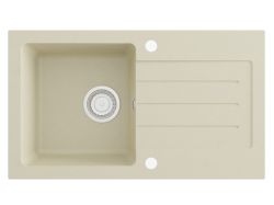 Zlewozmywak granitowy jednokomorowy 76,5x45,5 cm Darfor DG015 jaśmin