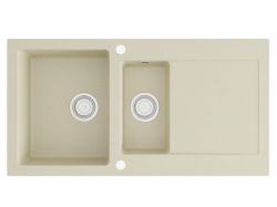 Zlewozmywak granitowy 1,5-komorowy 95x50 cm Darfor DG005 jaśmin