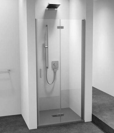 Przejdź do produktu ZOOM drzwi prysznicowe do wnęki 800 mm, prawe, szkło czyste