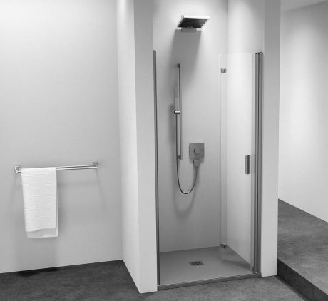 Przejdź do produktu ZOOM drzwi prysznicowe do wnęki 800 mm, prawe, szkło czyste