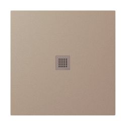 TRENECA brodzik kompozytowy z możliwością docinania 90x90cm, beżowy mat