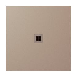 TRENECA brodzik kompozytowy z możliwością docinania 100x100cm, beżowy mat