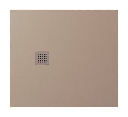 TRENECA brodzik kompozytowy z możliwością docinania 100x90cm, beżowy mat